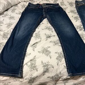 Classic Indigo Wide Leg Jeans BKE